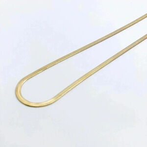 Dainty Gold  Snake Chain Necklace 18k Gold Plated Chain Layering
